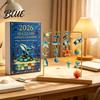 Acrylic Sea Life Decorations Advent Calendar 2026 2D Christmas Countdown Box with Ocean Themed Animal Pendants Festive Tree Hanging Decor,