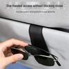 Magnetic Leather Car Sun Visor Glasses Holder