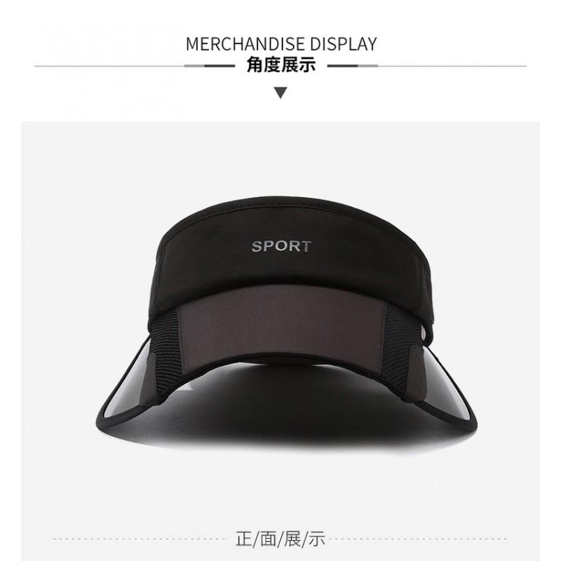 Unisex Adjustable Sun Protection Golf Cap With Stretchable Brim Outdoor Sports Hat Hiking Cycling Fishing
