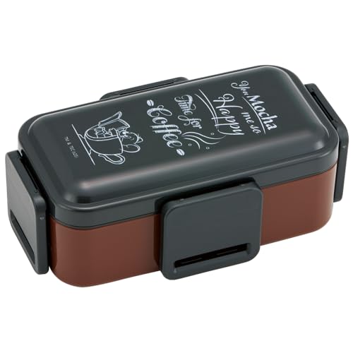 Skater Bento Box 850ml Antibacterial Fluffy 2 Tiers Large Capacity Men's Tom & Jerry Coffee Made in Japan PFLW9AG-A