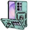 Sliding Camshield Ring Holder Magnetic Phone Case For Samsung Galaxy S26 5G, PC+TPU Military Grade Drop Protection Heat Dissipation Protective Cover