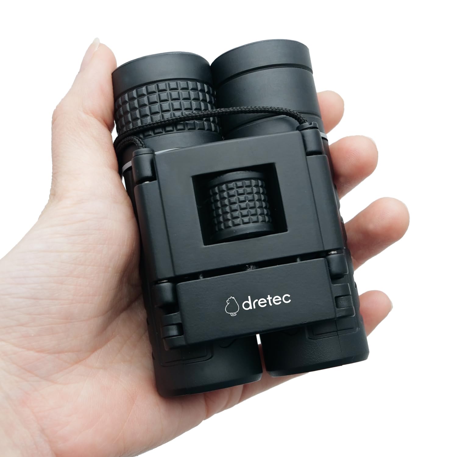 

Біноклі Dretec для живого яскравого зображення та з використанням преміальних призм BaK4 для чіткого зображення, ідеальні для спостереження за птахами вживу та для дітей [Кишеньковий легкий 168 г], чорний