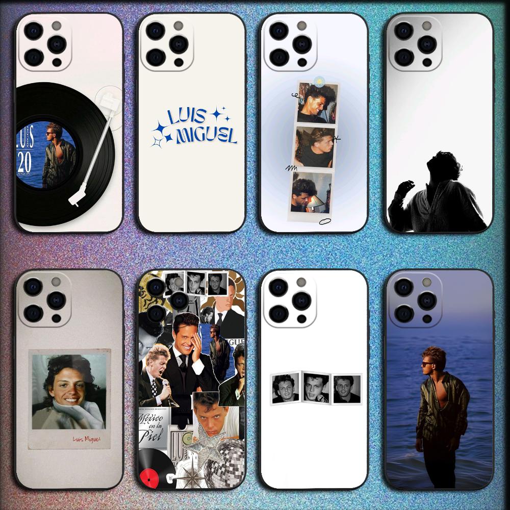 Singer Luis M-Miguel Phone Case For iPhone 16,15,14,13,12,11,Pro,X,XS,Max,XR,Plus,Mini Soft Black Cover