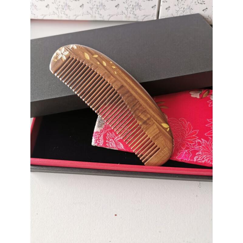 Tan Mujiang Lacquer Art Comb