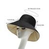 1Pc Fisherman Hat Women's Summer Face Cover Sunscreen Large Brim Sunshade Hat Internet Celebrity Double-Sided and Versatile