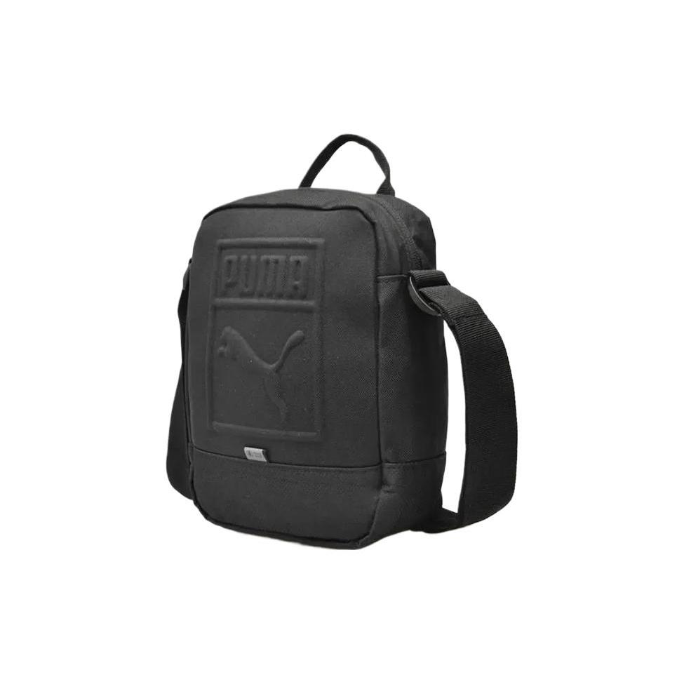 

New PUMA Fabric Handbag Shoulder Bag Crossbody Bag Unisex Black 075582-01 17.5*7.6*22.6CM