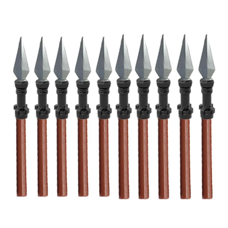 Mittelalterliche Bausteine Waffen Figur Soldat Zubehör Bogen Speer Armbrust Axt Helm Schulterrüstung Baustein Geschenk Spielzeug DIY X011