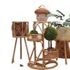 Indonesian Rattan Flower Rack Living Room Sofa Shelf Corner Plant Storage Stand Balcony Flowerpot Holder Elegant Storage Decor
