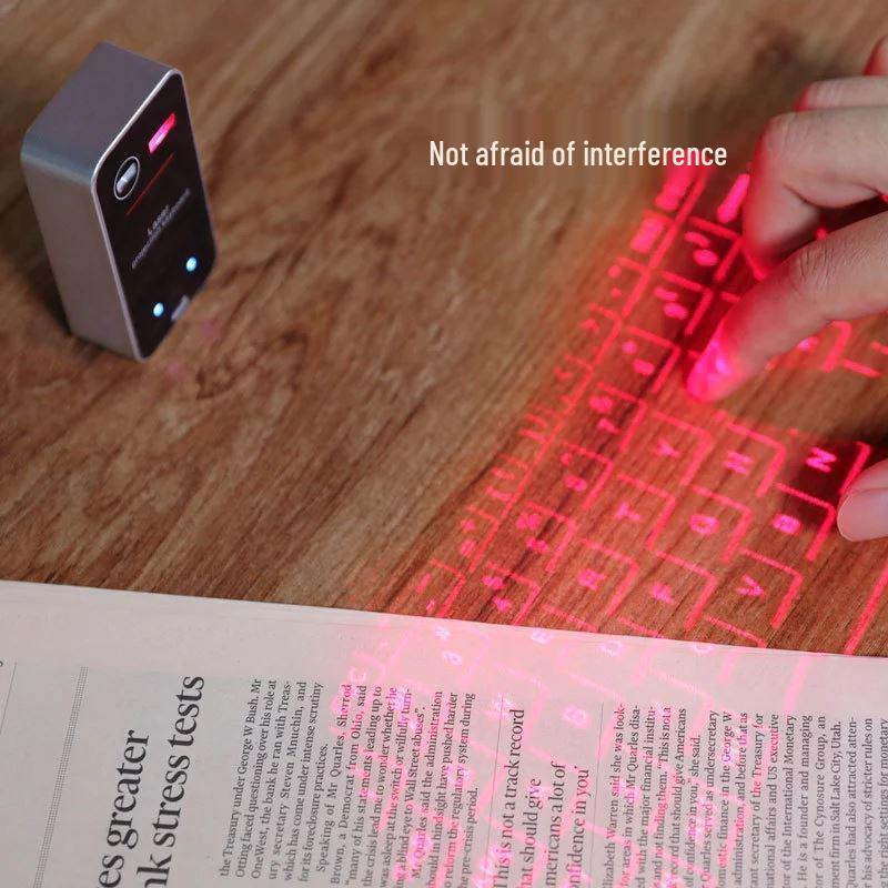 

Yushu Bluetooth Projector with Keyboard, Mouse, Speaker & Power Bank - Black Tech Birthday Gift