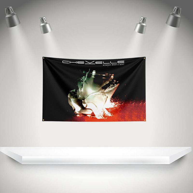 C-Chevelles Flag Rock Music Band Banner HD Printing Tapestry Exhibition, Music Band Fans, Garage Decor