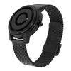 Magnetic Bead Floating Watch Stainless Steel Strap 30 Meter Waterproof Unique Pointer Design Unisex Quartz Watch Black