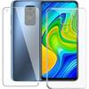 Case for Redmi Note 9 - TrTQ - Silicone - Tempered Glass - Flexible - Transparent