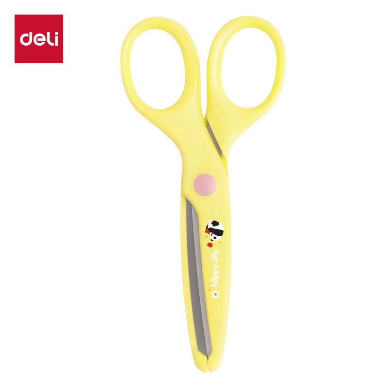 Deli Kids' Safety Scissors with Round Tip - Ideal for Crafts & Paper Cutting, Model 6023 - Perfect Children's Day Gift