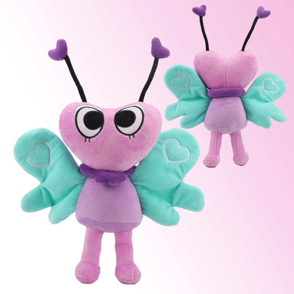 Cartoon Anime Plush Toys Dandy's World Plush Flutter The Butterfly Kawaii Stuffed Pillow Toy Flutter Cute Birthday Gifts for GF
