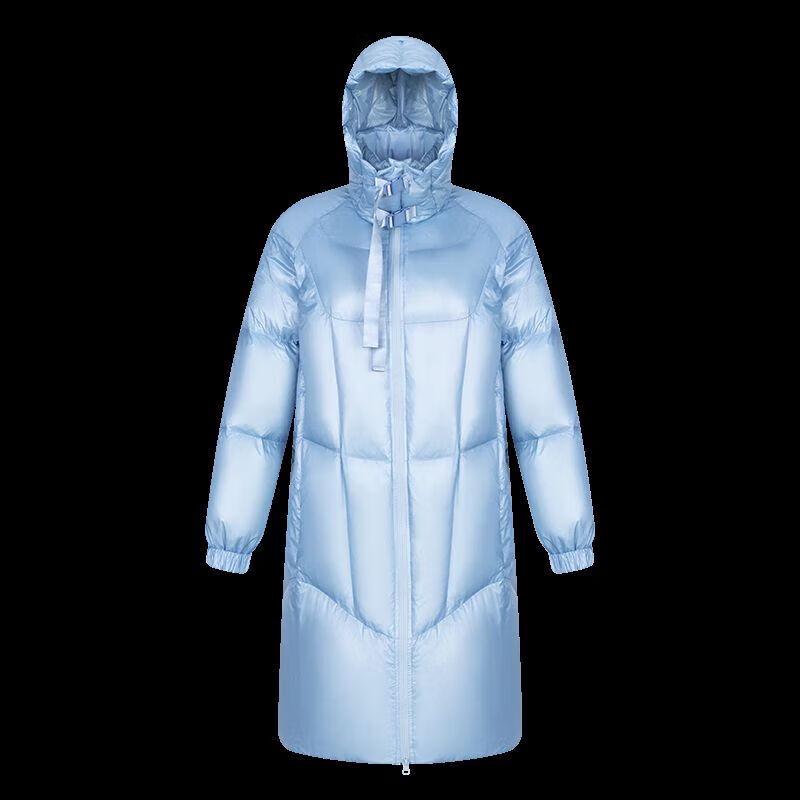 Eral Damen Lange Daunen-Pufferjacke mit Kapuze