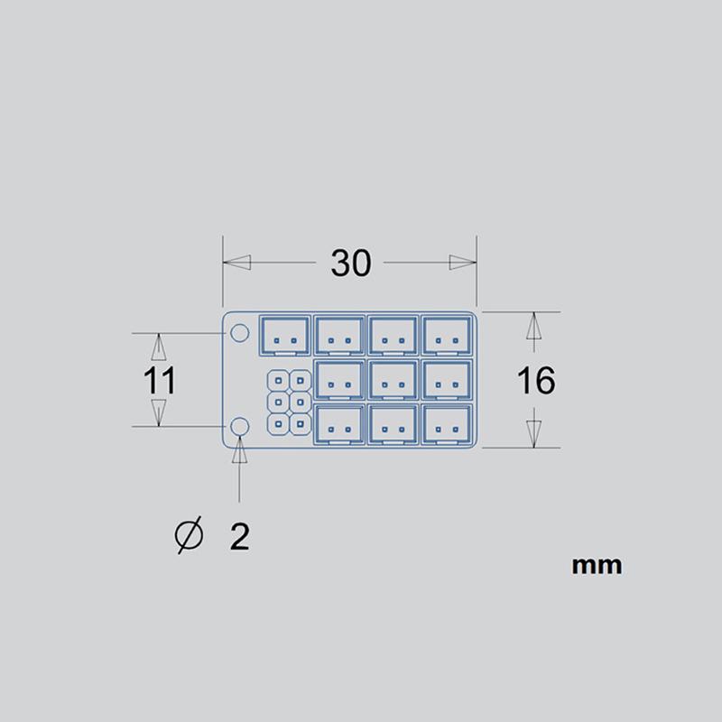 Rozšiřující deska světelného systému Ph2.0 Rozšiřující modul pro Tamiya 1/14 RC nákladní automobil Scania Actros 1/10 RC crawler