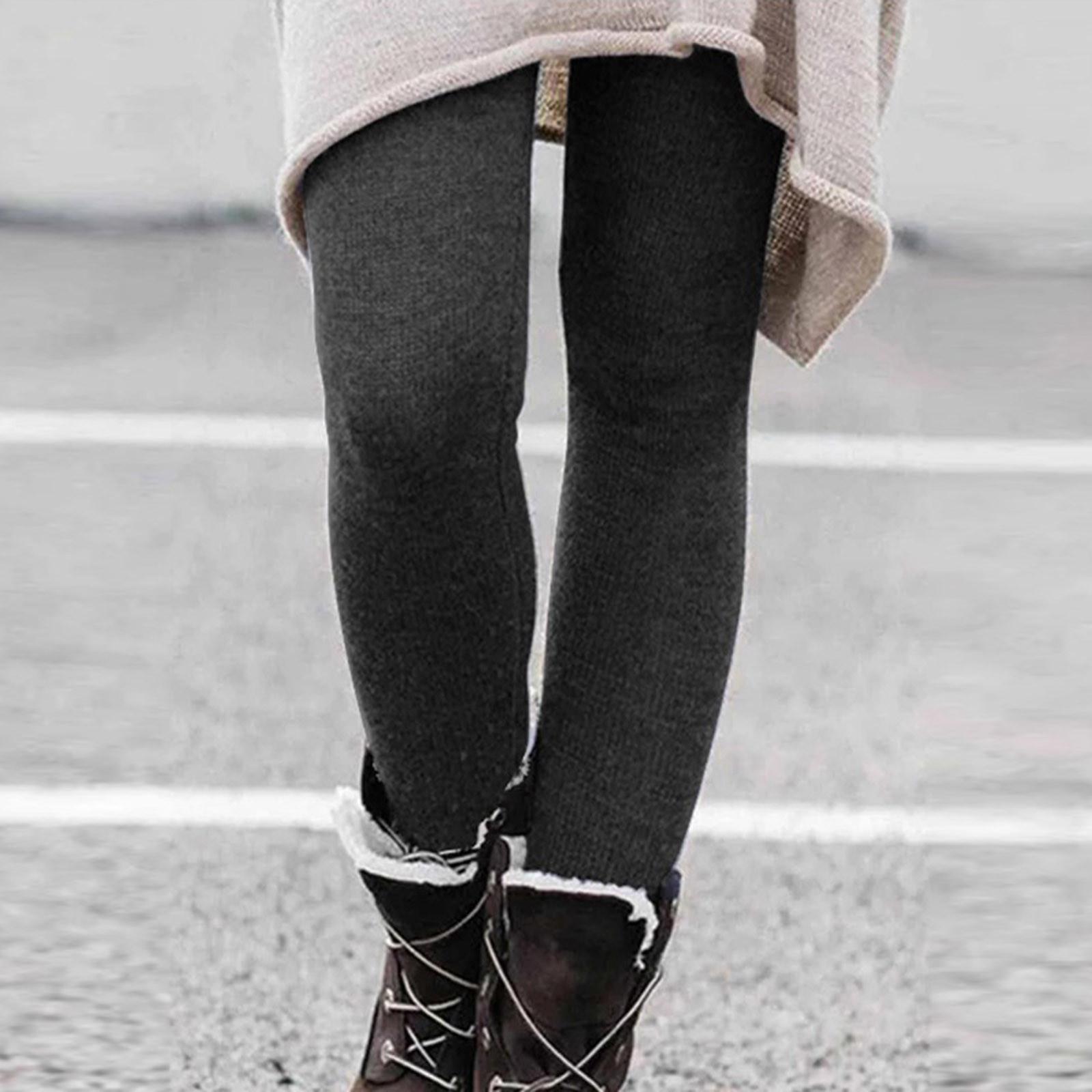 

Women s And Winter Color Leggings Thin Warm Boots Pants S