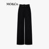 MO&Co. High-Waist 100% Wool Straight Trousers