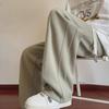 Men's Soft Velvet Wide-Leg Sweatpants: Versatile High Street Style for Autumn and Winter.