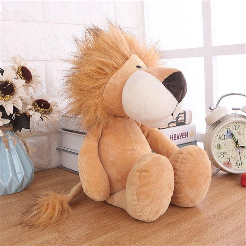 25cm śliczny las pluszowa zabawka śpiący Mate dżungla wypchany lew tygrys słoń pies żyrafa szop małpa Kawaii Doll