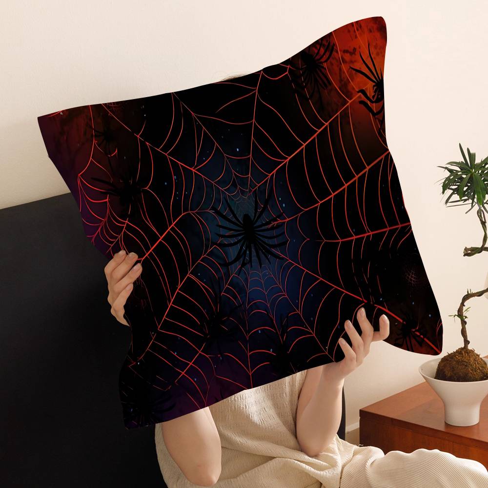 Halloween Spider Web Decoration Pillow Cover Design Cushion Cover Decor Holiday Decorati