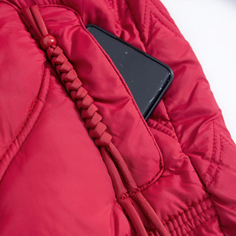 Women's Cotton Coat Parker Winter Jacket  New Short Stand Collar Keep Warm Fashion Outerwear Top