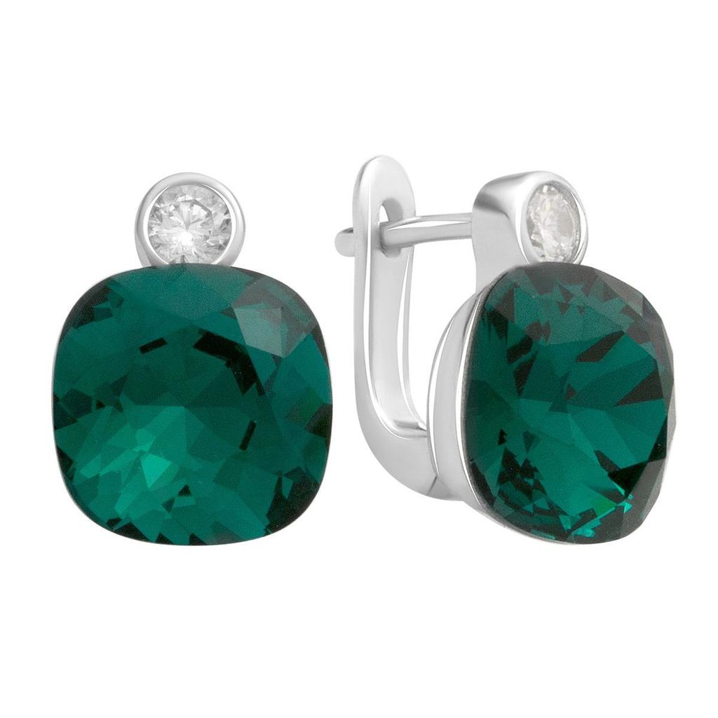 Серебряные серьги с фианитами (60002212)