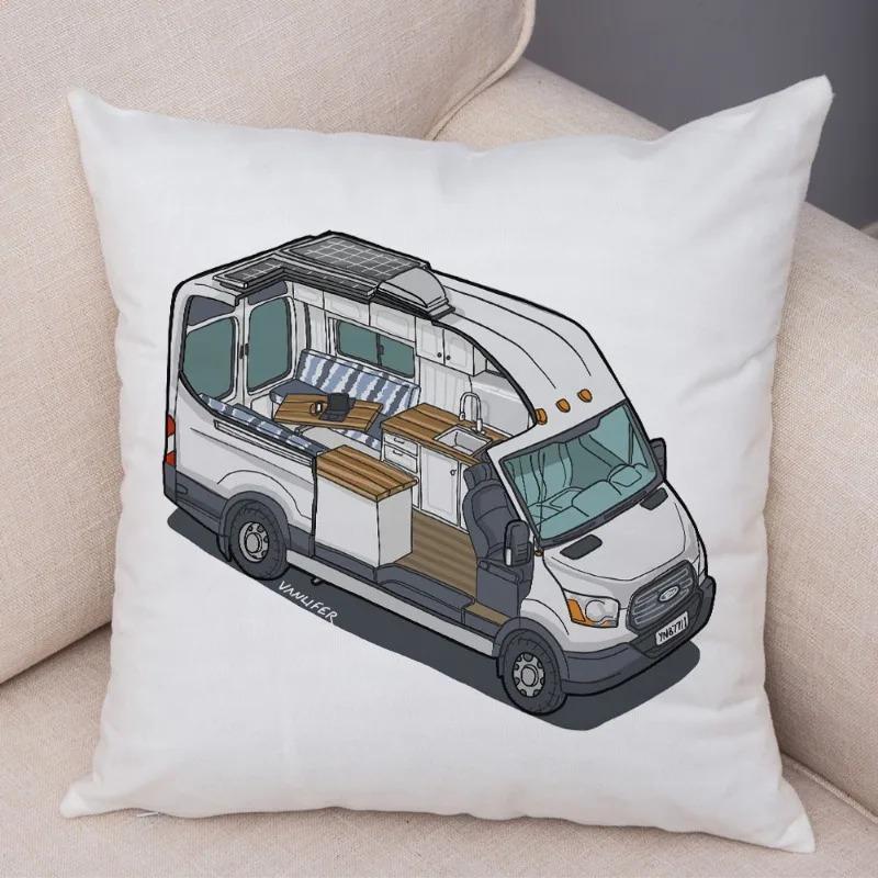 Cartoon Toy Car Decorative Pillowcase Car Ornaments Office Living Room Sofa Home Pillowcase