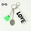 Mini Badminton Keychain Badminton Racket Backpack Accessory Sports Keyring Gifts for Badminton Lover Players