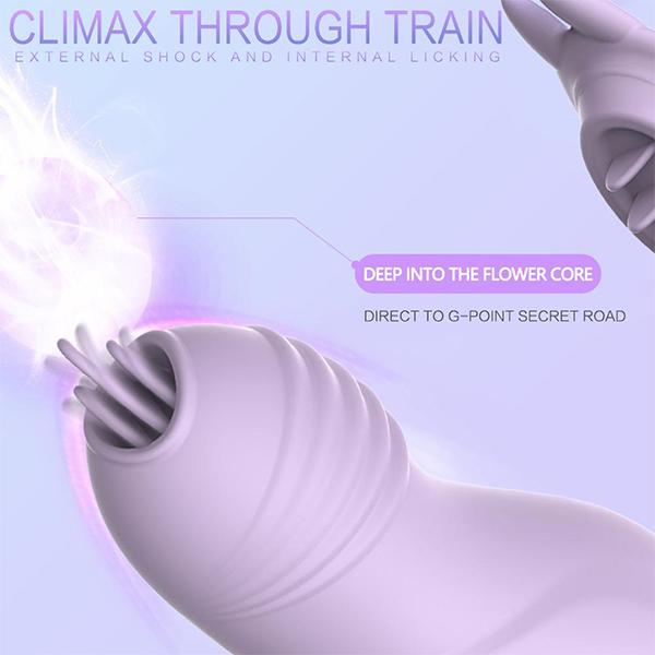 Nový bezdrátový dálkový ovladač Wearable Tongue Vibrator Dámské erotické sexuální hračky Masturbátor Invisible 4 v 1 G-bod Glitoral Vibrator