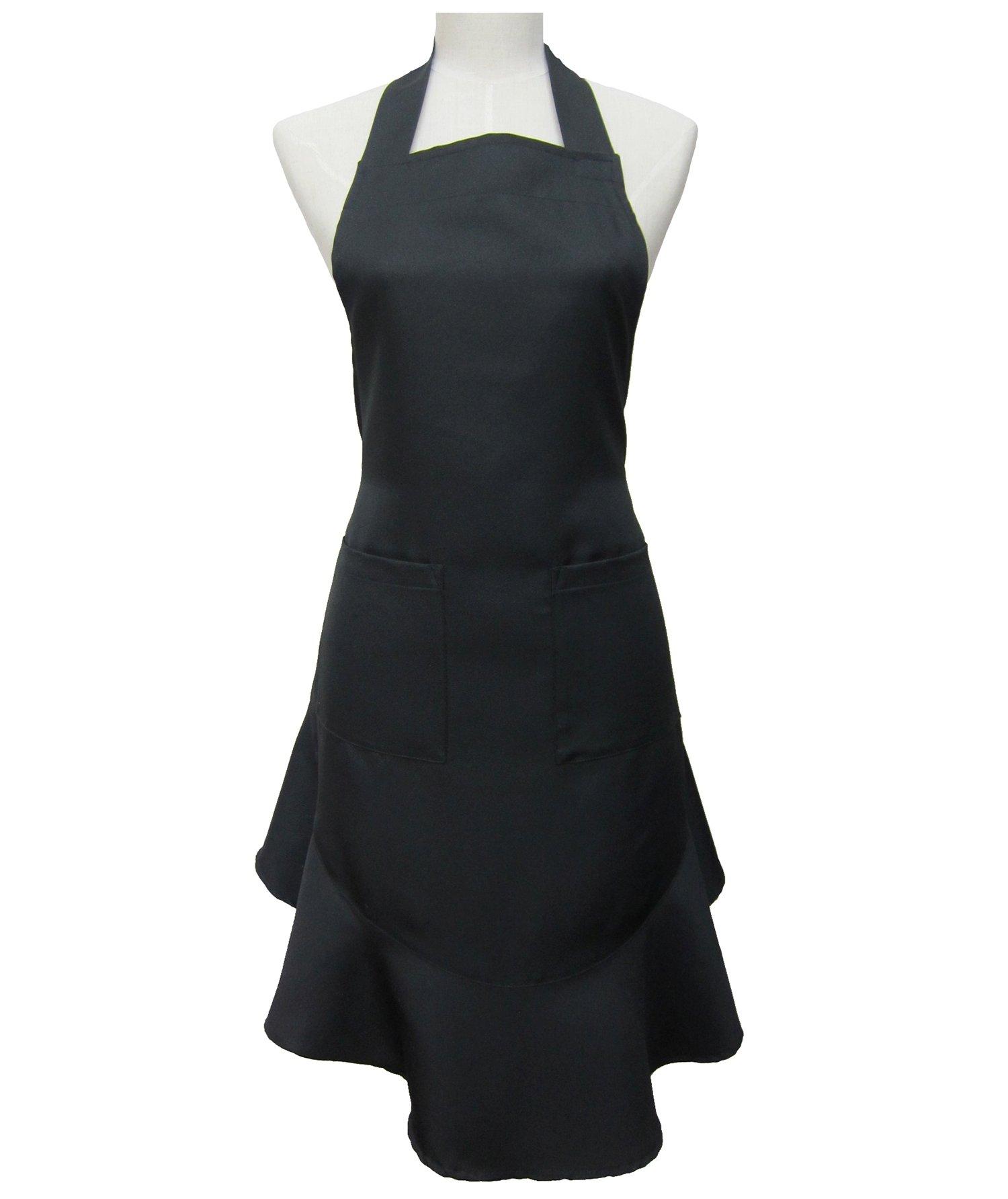 

Cute and stylish A frill apron TO195 women s чёрный