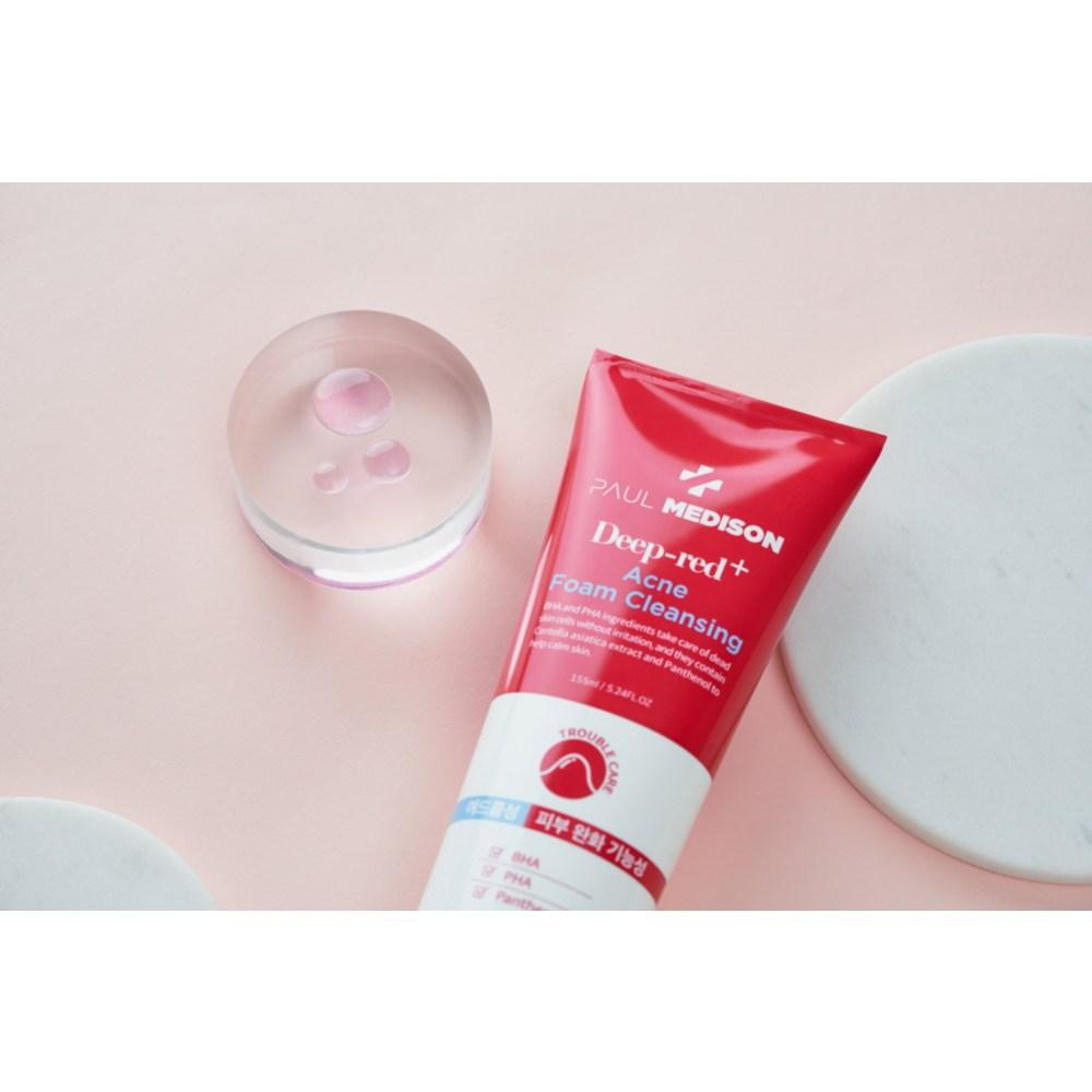 Paul Madison Deep Red Acne Mildly Acidic Foam Cleansing, 155 ml, 2 jednostki