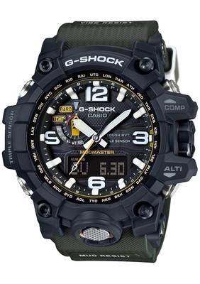 Casio MUDMASTER Solární hodinky Zelené G-Shock Rádiově řízené GWG-1000-1A3JF Pánské
