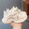 Spring Kids Sneakers Soft Sole Princess Shoes Lightweight White Shoes Fashion Dad Shoes Girls Outdoor Running Shoes