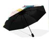 Liko  Pattern, Automatic Folding Umbrella, Portable and Foldable Design, 8 Ribs, a Christmas or Birthday Gift.