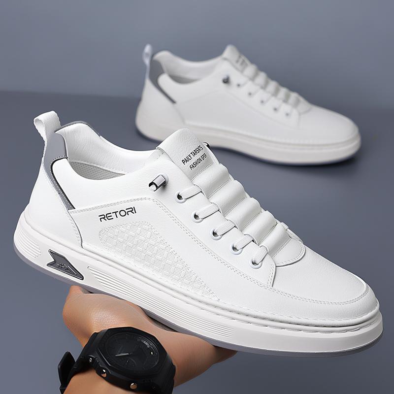 Fashion Fashion White Casual Shoes High Quality Lightweight Breathable Flats Men's Sneakers Versatile Comfy Walk Shoes Tennis Masculino