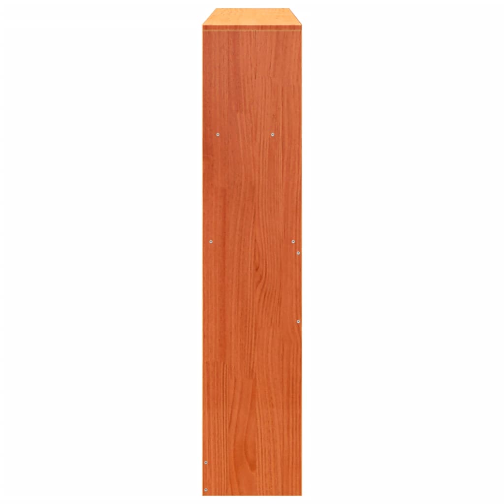 Vidaxl Wezgłowie Do Łóżka, Z Półkami, Woskowy Brąz, 160 Cm, Sosnowe