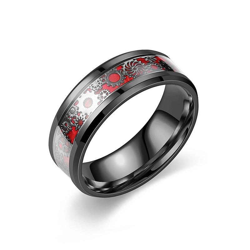 Titanium Steel Gear Ring for Men - Fashionable European & American Jewelry