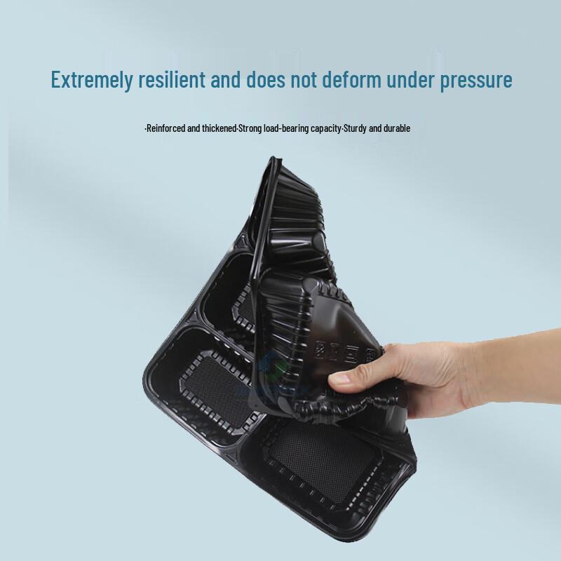 Disposable 5-Compartment Meal Prep Containers with Lids