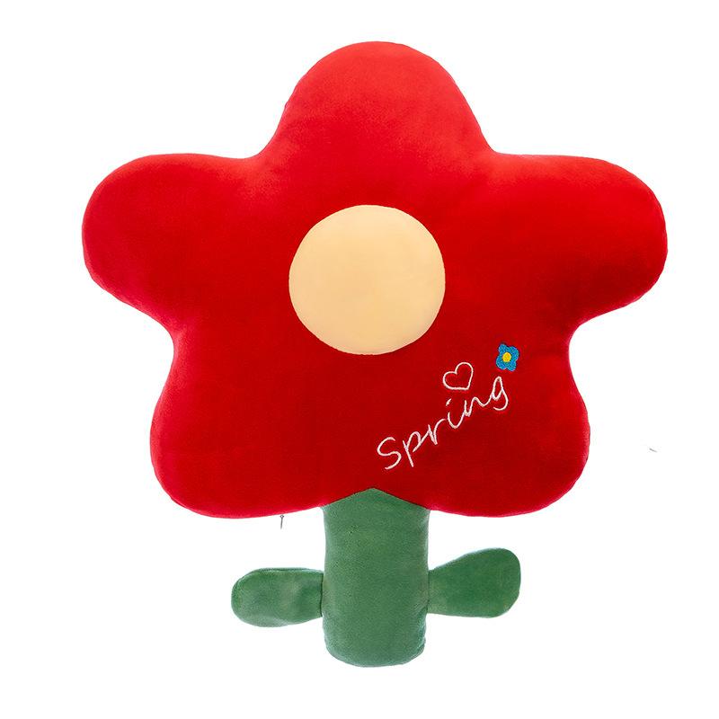Creative Little Safflower Throw Pillow Girl Heart Tulip Throw Pillow Bed Plush Toy Sofa Cushion Doll Gift