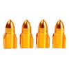 4Pcs Auto Car Alloy Rocket Bike Aluminum Tire Shape Tyre Valve Wheel Stem Cap