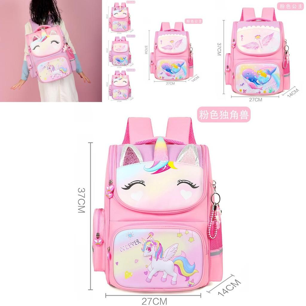 Adorable Cute Unicorn And Princess Girls Backpack Lightweight Large Capacity For School