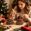 DIY Yarn Knitting Projects Animal Christmas Tree Crochet Kit Highland Cow Cute Handmade Holiday Ornament Dachshund Cat Crafting Kit for Beginners,