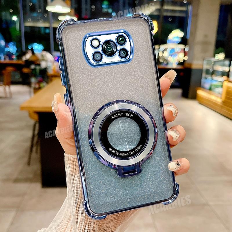 

Pocox3pro Роскошный чехол-держатель с покрытием для Xiaomi Mi Poco X3 Pro X3pro Pocox3 Nfc противоударный защитный силиконовый чехол-подставка Poko X 3 Poco X3