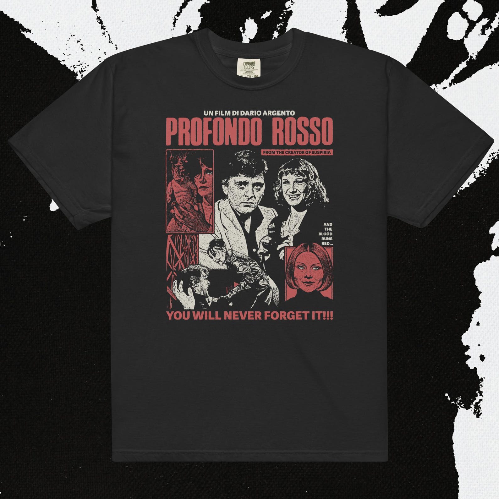 Deep Red Directed By Dario Argento: Giallo Comfort Colors T-Shirt 4XL