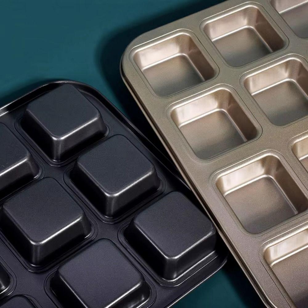 Square Shape Mini Loaf Pan 12 Cavity Muffin Baking Pan Muffin Cupcake Pan  Kitchen Gadgets
