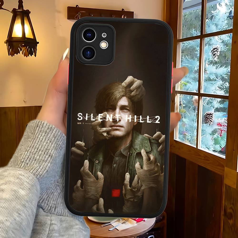 Horror Games S-Silent H-Hill For Silicone Matte Phone Case For IPhone 16 Pro Max 15 14 13 12 11 X XS MAX