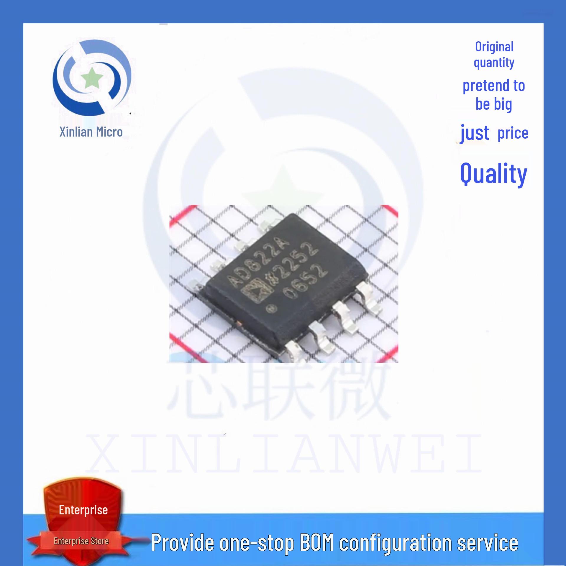 

New AD822ARZ-REEL7 SOIC-8 FET Input Op-amp with AD822A Screen Print