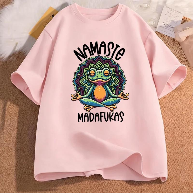

Frog Self Care TShirt Casual Short Sleeve Tops Casual Funny Women Clothing Summer Comfortable ONeck Oversize Tshirts Unisex 4XL