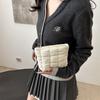 Koreanischer Ins-High-Value-Unifarben-Quadrat-Clutch-Tasche einfache große Kapazität Kosmetiktasche Temperament modische kleine quadratische Tasche Damen